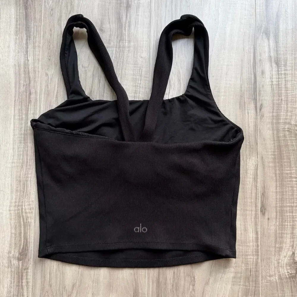 Alo yoga ribbed cropped tank